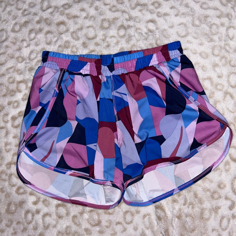 All in Motion Blue and Pink Athletic Shorts